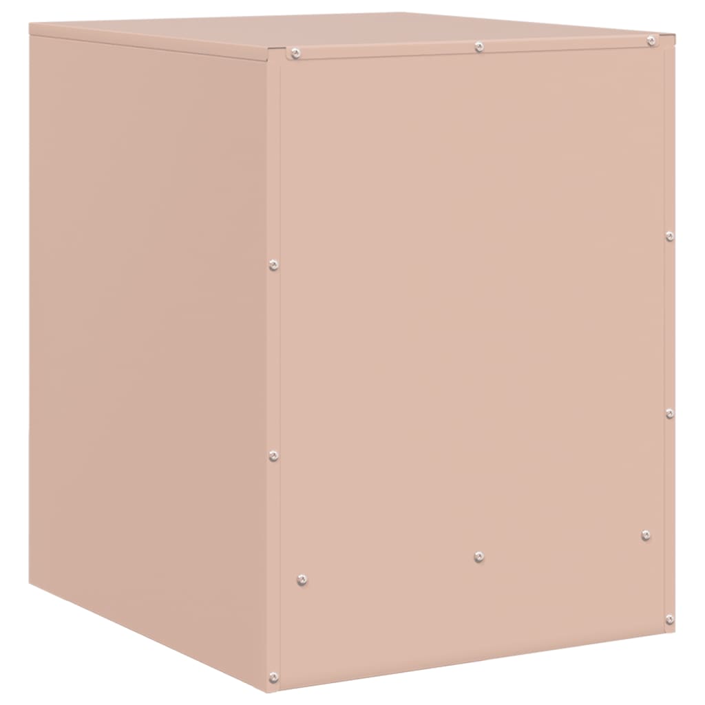 Comodini 2 pz Rosa 34,5x39x44 cm in Acciaio 841610