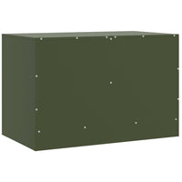 Mobili TV 2 pz Verde Oliva 67x39x44 cm in Acciaio 841640