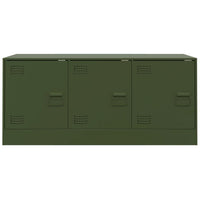 Mobile TV Verde Oliva 99x39x44 cm in Acciaio 841647