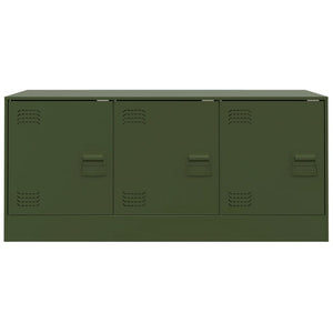 Mobile TV Verde Oliva 99x39x44 cm in Acciaio 841647