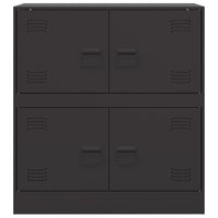 Credenza Nera 67x39x73 cm in Acciaio 841649