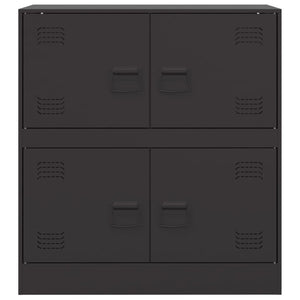 Credenza Nera 67x39x73 cm in Acciaio 841649