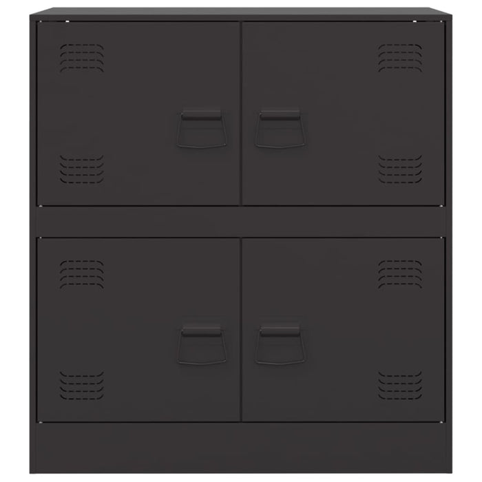 Credenza Nera 67x39x73 cm in Acciaio 841649