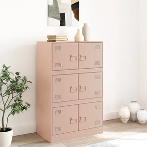 Credenza Rosa 67x39x107 cm in Acciaio 841656