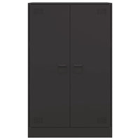 Credenza Nera 67x39x107 cm in Acciaio 841661