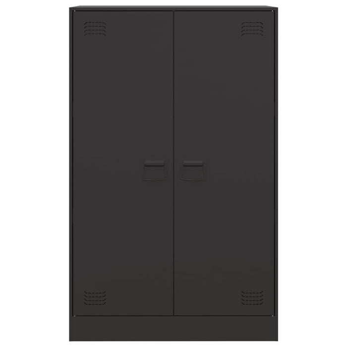 Credenza Nera 67x39x107 cm in Acciaio 841661