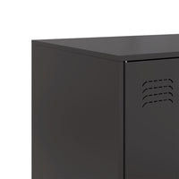 Credenza Nera 67x39x107 cm in Acciaio 841661