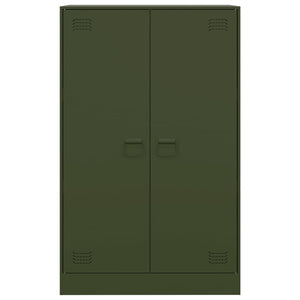 Credenza Verde Oliva 67x39x107 cm in Acciaio 841665