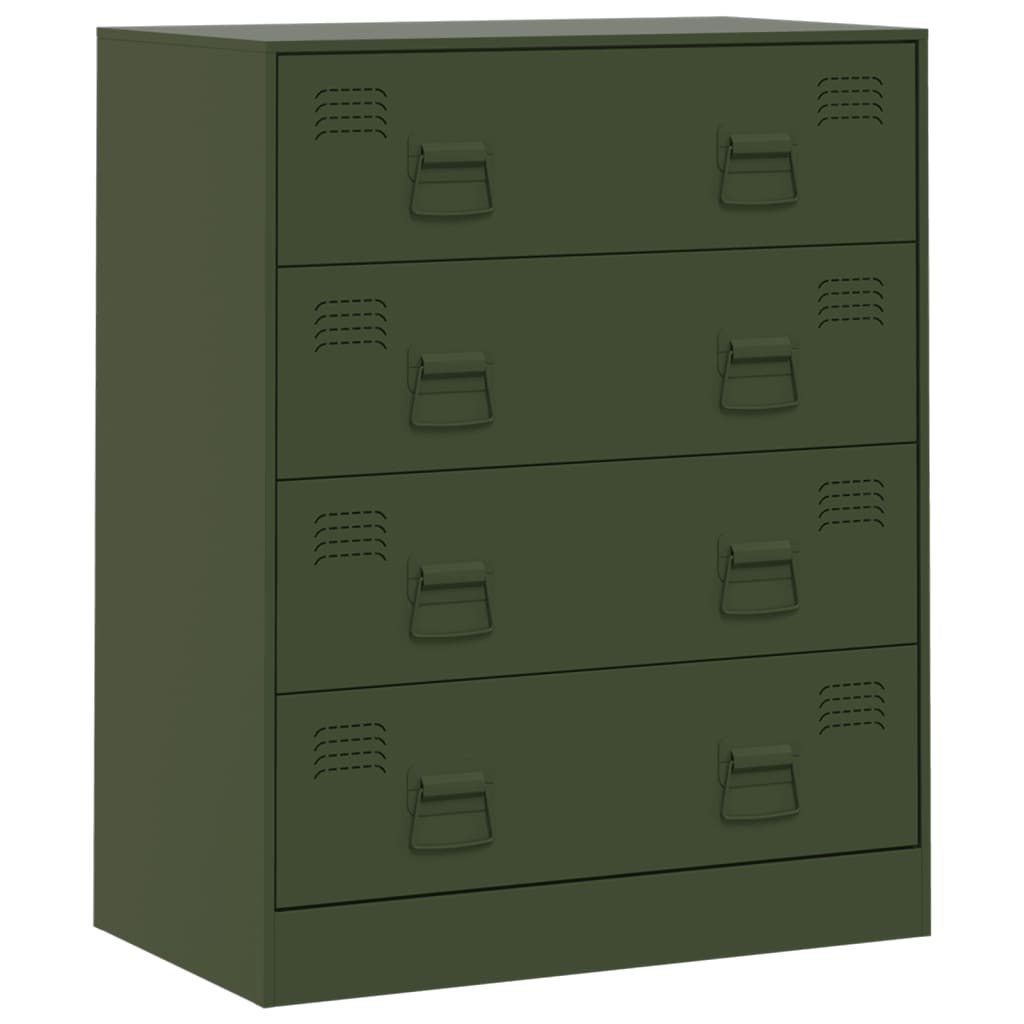 Credenza Verde Oliva 67x39x83 cm in Acciaio 841683