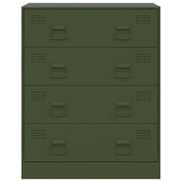 Credenza Verde Oliva 67x39x83 cm in Acciaio 841683