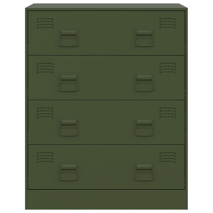 Credenza Verde Oliva 67x39x83 cm in Acciaio 841683