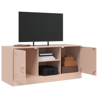 Mobile Porta TV Rosa 99x39x44 cm in Acciaio 841686