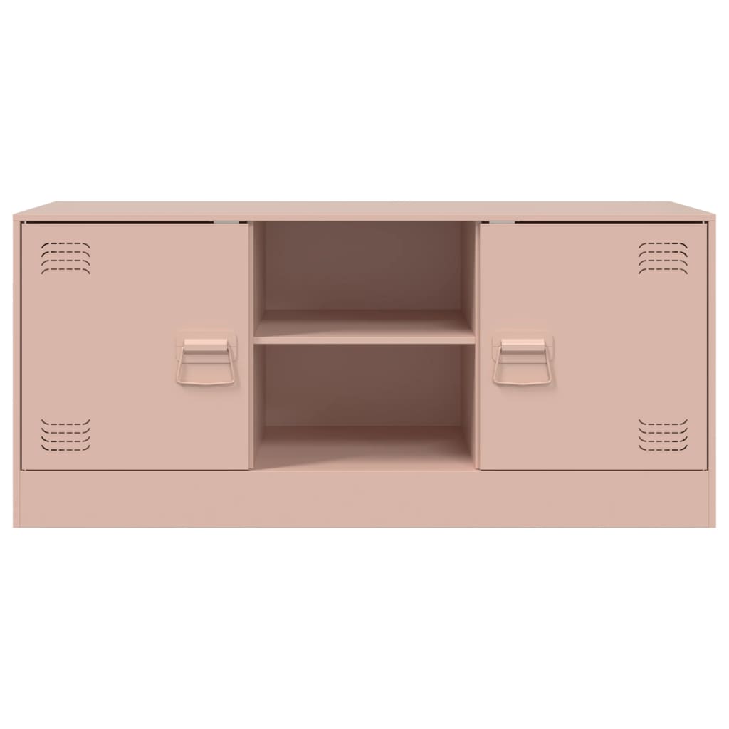 Mobile Porta TV Rosa 99x39x44 cm in Acciaio 841686