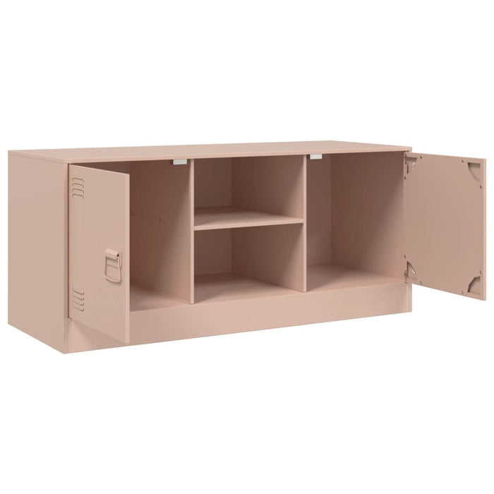 Mobile Porta TV Rosa 99x39x44 cm in Acciaio 841686