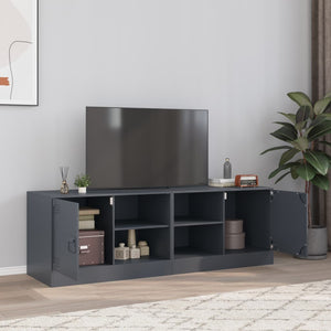 Mobili TV 2 pz Antracite 67x39x44 cm in Acciaio 841696