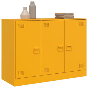 Credenza Giallo Senape 99x39x73 cm in Acciaio 841724