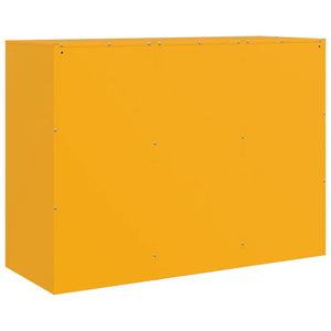 Credenza Giallo Senape 99x39x73 cm in Acciaio 841724