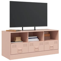 Mobile Porta TV Rosa 99x39x44 cm in Acciaio 841734