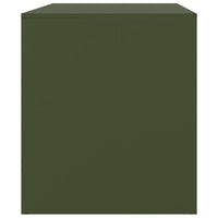 Mobili TV 2 pz Verde Oliva 67x39x44 cm in Acciaio 841748