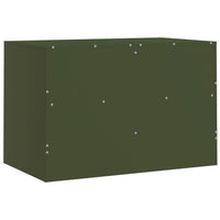 Mobili TV 2 pz Verde Oliva 67x39x44 cm in Acciaio 841748