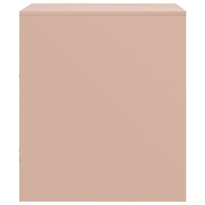 Comodini 2 pz Rosa 34,5x39x44 cm in Acciaio 841754