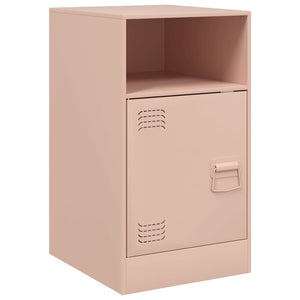 Comodini 2 pz Rosa 34,5x39x62 cm in Acciaio 841766