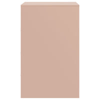 Comodini 2 pz Rosa 34,5x39x62 cm in Acciaio 841766