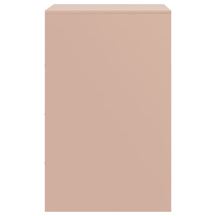 Comodini 2 pz Rosa 34,5x39x62 cm in Acciaio 841766