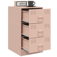 Comodini 2 pz Rosa 34,5x39x62 cm in Acciaio 841778