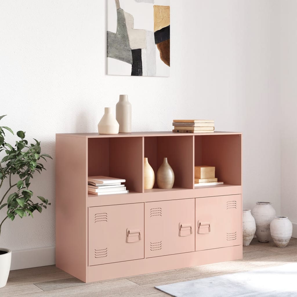 Credenza Rosa 99x39x73 cm in Acciaio 841788