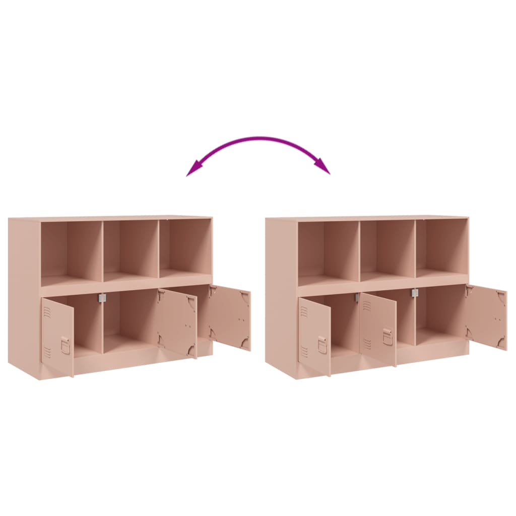 Credenza Rosa 99x39x73 cm in Acciaio 841788