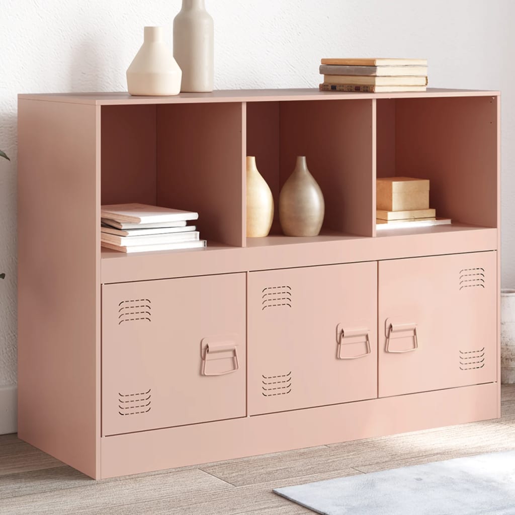 Credenza Rosa 99x39x73 cm in Acciaio 841788