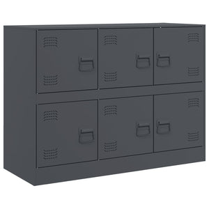 Credenza Antracite 99x39x73 cm in Acciaio 841795