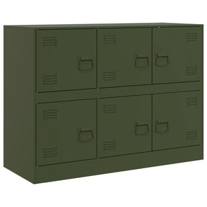 Credenza Verde Oliva 99x39x73 cm in Acciaio 841797