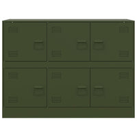 Credenza Verde Oliva 99x39x73 cm in Acciaio 841797