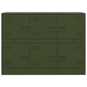 Credenza Verde Oliva 99x39x73 cm in Acciaio 841797