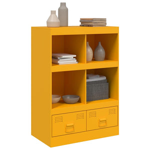 Credenza Giallo Senape 67x39x95 cm in Acciaio 841802