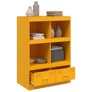 Credenza Giallo Senape 67x39x95 cm in Acciaio 841802