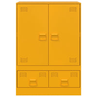 Credenza Giallo Senape 67x39x95 cm in Acciaio 841808