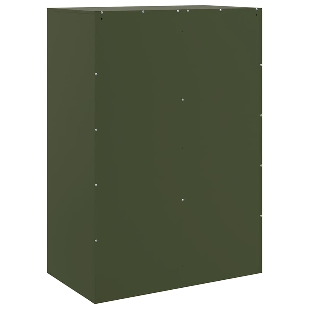 Credenza Verde Oliva 67x39x95 cm in Acciaio 841809