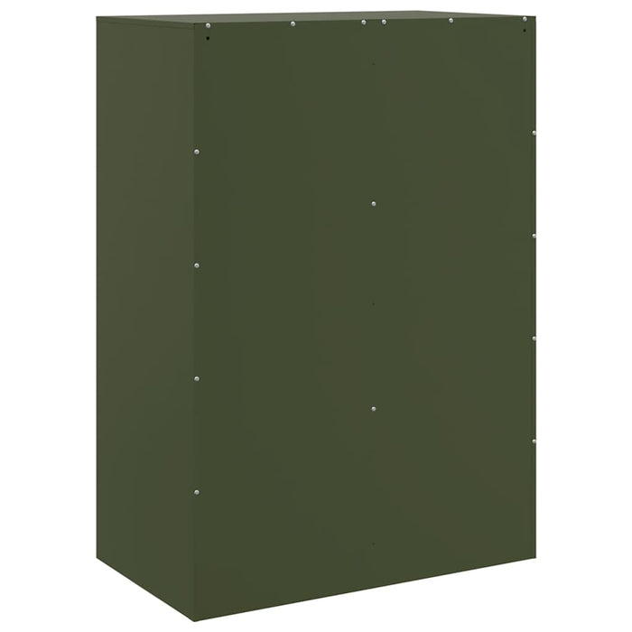 Credenza Verde Oliva 67x39x95 cm in Acciaio 841809