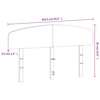 Testiera Bianca 160 cm in Legno Massello di Pino 842495