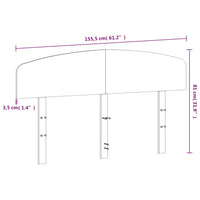 Testiera Bianca 150 cm in Legno Massello di Pino 842499