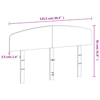 Testiera Bianca 120 cm in Legno Massello di Pino 842511