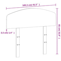 Testiera Bianca 100 cm in Legno Massello di Pino 842515