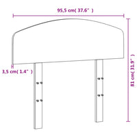 Testiera 90 cm in Legno Massello di Pino 842518