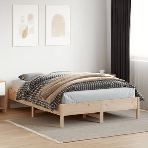 Letto senza Materasso 150x200 cm in Legno Massello di Pino 842694