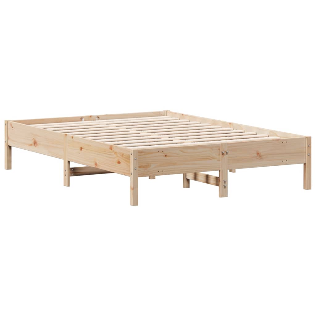 Letto senza Materasso 140x190 cm in Legno Massello di Pino 842714