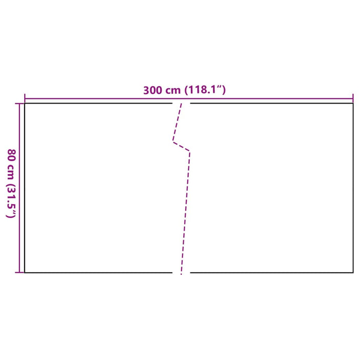 Paravento da Balcone Antracite 300x80 cm in Polyrattan 156235