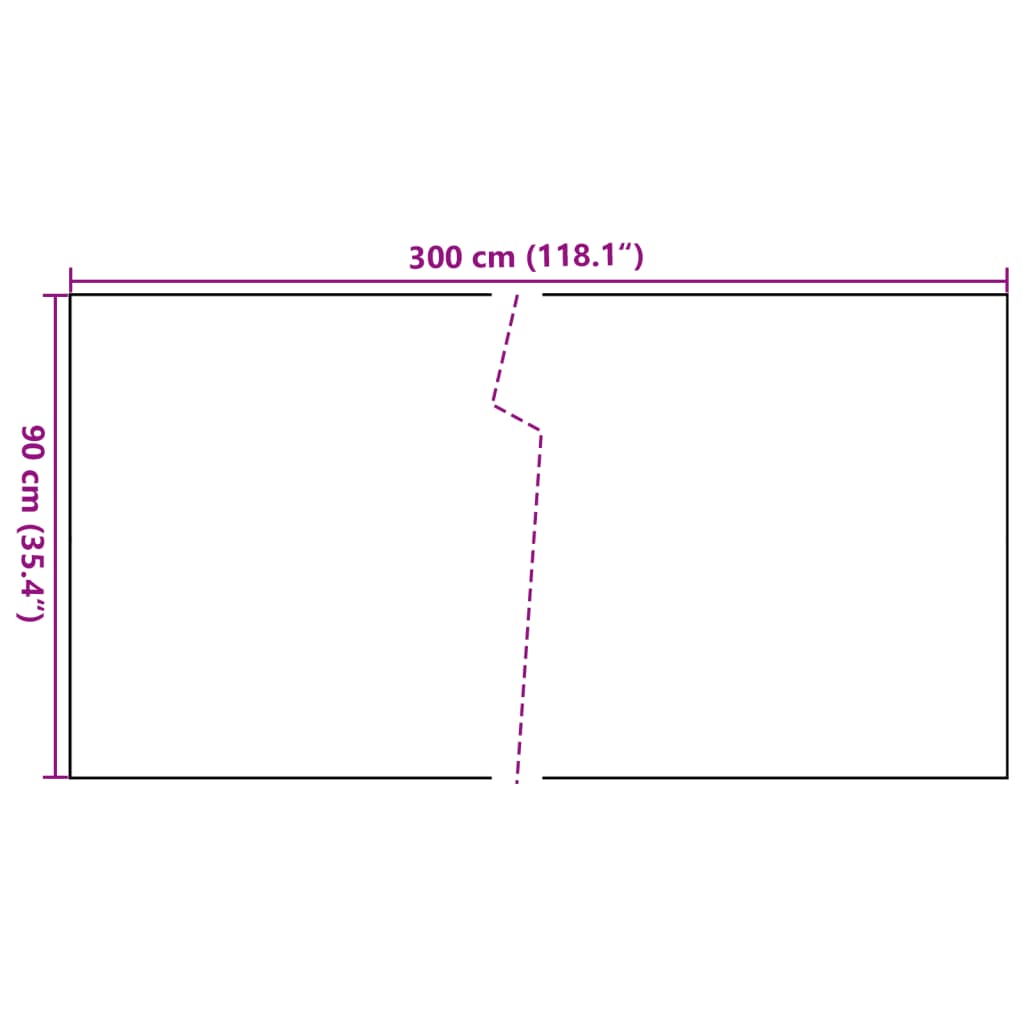 Paravento da Balcone Antracite 300x90 cm in Polyrattan 156236